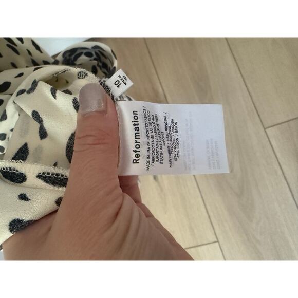 Reformation Lynda Cheetah Dress Size 10 - Picture 10 of 14